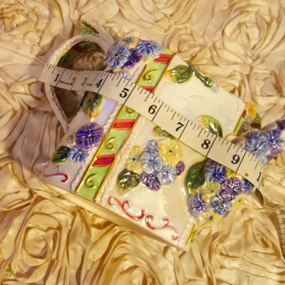 Teapot Decorative Floral Ribbon - Ceramic - Picture 12 of 16